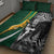 New Zealand and South Africa Rugby Quilt Bed Set Silver Fern Protea Pattern World Cup 2023 LT01 - Polynesian Pride