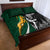 New Zealand and South Africa Rugby Quilt Bed Set Silver Fern Protea Pattern World Cup 2023 LT01 - Polynesian Pride