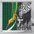 New Zealand and South Africa Rugby Shower Curtain Silver Fern Protea Pattern World Cup 2023 LT01 - Polynesian Pride