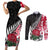 Custom New Zealand and England Rugby Couples Matching Short Sleeve Bodycon Dress and Long Sleeve Button Shirt Silver Fern With Red Rose World Cup 2023 LT01 Art - Polynesian Pride