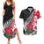 Custom New Zealand and England Rugby Couples Matching Summer Maxi Dress and Hawaiian Shirt Silver Fern With Red Rose World Cup 2023 LT01 Art - Polynesian Pride