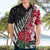 Custom New Zealand and England Rugby Hawaiian Shirt Silver Fern With Red Rose World Cup 2023 LT01 - Polynesian Pride