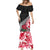 Custom New Zealand and England Rugby Mermaid Dress Silver Fern With Red Rose World Cup 2023 LT01 - Polynesian Pride