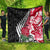 New Zealand and England Rugby Quilt Silver Fern With Red Rose World Cup 2023 LT01 - Polynesian Pride