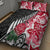 New Zealand and England Rugby Quilt Bed Set Silver Fern With Red Rose World Cup 2023 LT01 - Polynesian Pride