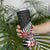 New Zealand and England Rugby Skinny Tumbler Silver Fern With Red Rose