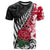 Custom New Zealand and England Rugby T Shirt Silver Fern With Red Rose World Cup 2023 LT01 Art - Polynesian Pride