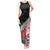 Custom New Zealand and England Rugby Tank Maxi Dress Silver Fern With Red Rose World Cup 2023 LT01 Women Art - Polynesian Pride