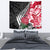 New Zealand and England Rugby Tapestry Silver Fern With Red Rose World Cup 2023 LT01 - Polynesian Pride