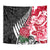 New Zealand and England Rugby Tapestry Silver Fern With Red Rose World Cup 2023 LT01 - Polynesian Pride