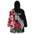 Custom New Zealand and England Rugby Wearable Blanket Hoodie Silver Fern With Red Rose World Cup 2023 LT01 - Polynesian Pride