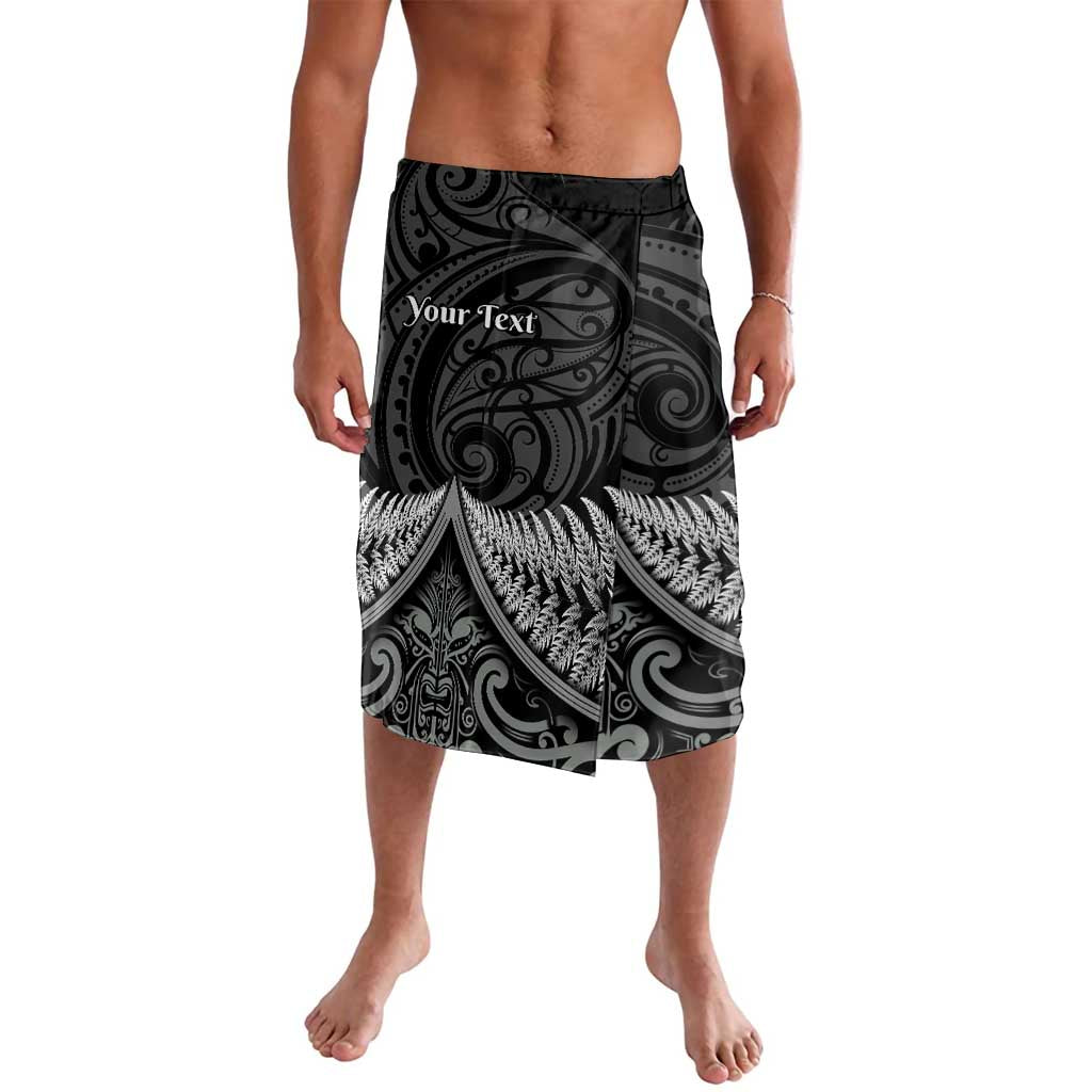 Personalised Toitu Te Tiriti Aotearoa Silver Fern Lavalava New Zealand Maori Pattern