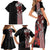 Toitu Te Reo Maori Toitu Te Whenua Toitu Te Tiriti Family Matching Short Sleeve Bodycon Dress and Hawaiian Shirt Maori Warrior New Zealand