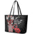 Toitu Te Reo Maori Toitu Te Whenua Toitu Te Tiriti Leather Tote Bag Maori Warrior New Zealand