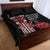 Toitu Te Reo Maori Toitu Te Whenua Toitu Te Tiriti Quilt Bed Set Maori Warrior New Zealand