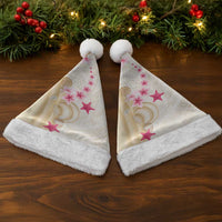 Beige Frangipani Sea Shell Christmas Santa Hat Starfish Polynesian Pattern LT01 - Polynesian Pride
