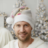 Beige Frangipani Sea Shell Christmas Santa Hat Starfish Polynesian Pattern LT01 - Polynesian Pride
