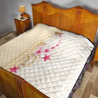 Beige Frangipani Sea Shell Quilt Starfish Polynesian Pattern LT01 - Polynesian Pride