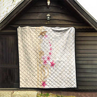 Beige Frangipani Sea Shell Quilt Starfish Polynesian Pattern LT01 - Polynesian Pride