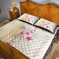 Beige Frangipani Sea Shell Quilt Bed Set Starfish Polynesian Pattern LT01 - Polynesian Pride