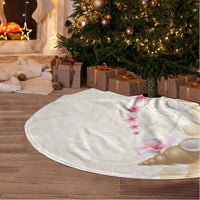 Beige Frangipani Sea Shell Tree Skirt Starfish Polynesian Pattern LT01 - Polynesian Pride