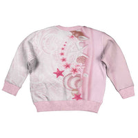Pink Plumeria Sea Shell Kid Ugly Christmas Sweater Starfish Polynesian Pattern LT01 - Polynesian Pride