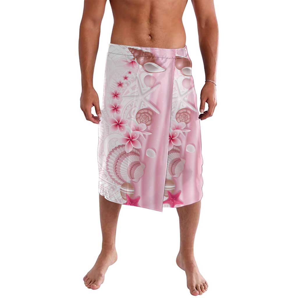 Pink Plumeria Sea Shell Lavalava Starfish Polynesian Pattern LT01 Pink - Polynesian Pride