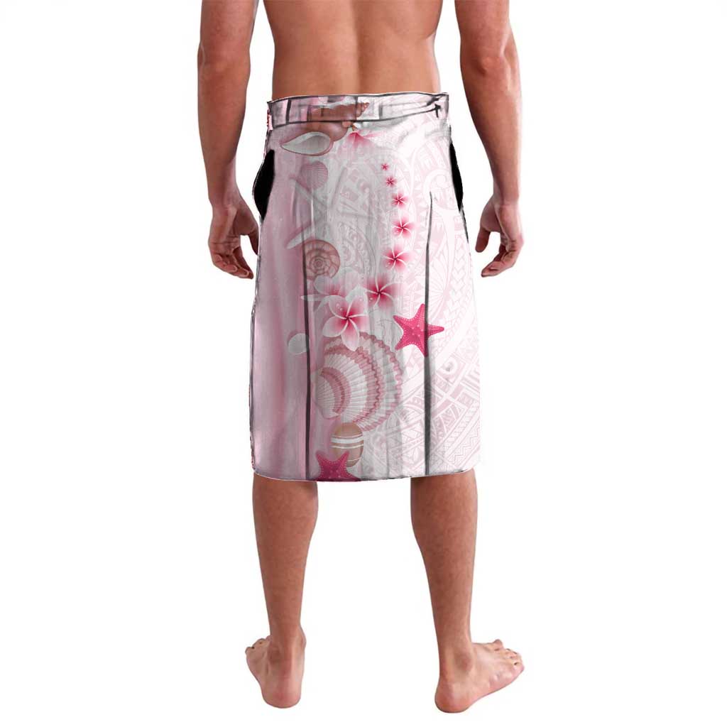 Pink Plumeria Sea Shell Lavalava Starfish Polynesian Pattern LT01 - Polynesian Pride
