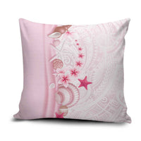 Pink Plumeria Sea Shell Pillow Cover Starfish Polynesian Pattern LT01 Pink - Polynesian Pride