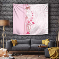 Pink Plumeria Sea Shell Tapestry Starfish Polynesian Pattern LT01 Pink - Polynesian Pride