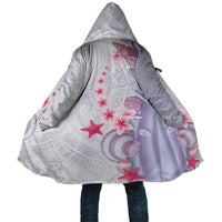Purple Plumeria Sea Shell Cloak Starfish Polynesian Pattern LT01 Unisex Purple - Polynesian Pride