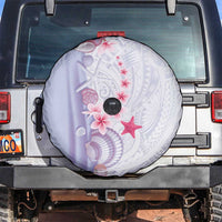 Purple Plumeria Sea Shell Spare Tire Cover Starfish Polynesian Pattern LT01 Purple - Polynesian Pride