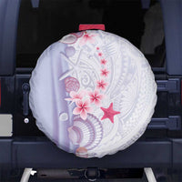 Purple Plumeria Sea Shell Spare Tire Cover Starfish Polynesian Pattern LT01 No hole Purple - Polynesian Pride