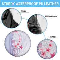 Purple Plumeria Sea Shell Spare Tire Cover Starfish Polynesian Pattern LT01 - Polynesian Pride