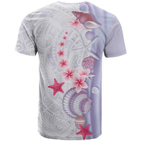 Purple Plumeria Sea Shell T Shirt Starfish Polynesian Pattern LT01 - Polynesian Pride