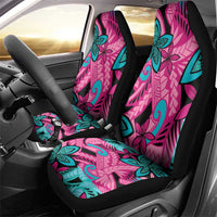 Plumeria Polynesian Pattern Car Seat Cover Unique Fantasy Pink Teal LT01 - Polynesian Pride