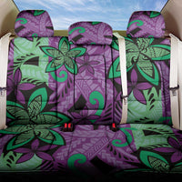 Plumeria Polynesian Pattern Back Car Seat Cover Unique Fantasy Purple Green LT01 One Size Purple - Polynesian Pride