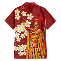 Hawaii King Kamehameha Hawaiian Shirt Plumeria Lauhala Pattern LT01 - Polynesian Pride
