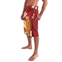 Hawaii King Kamehameha Lavalava Plumeria Lauhala Pattern LT01 - Polynesian Pride