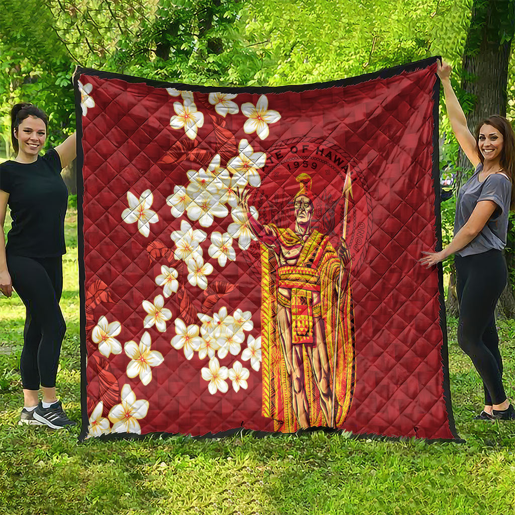 Hawaii King Kamehameha Quilt Plumeria Lauhala Pattern LT01 - Polynesian Pride