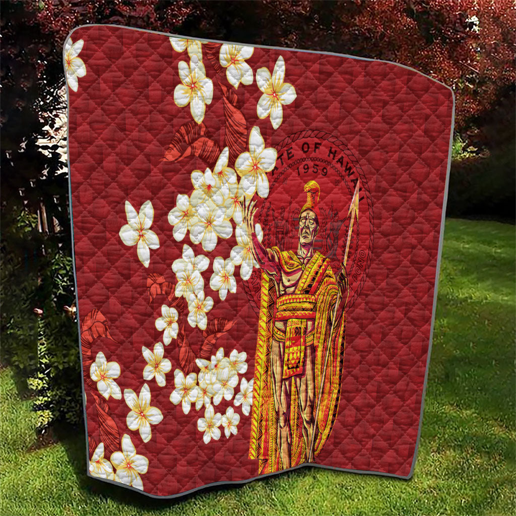 Hawaii King Kamehameha Quilt Plumeria Lauhala Pattern LT01 - Polynesian Pride