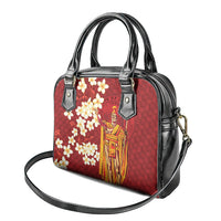 Hawaii King Kamehameha Shoulder Handbag Plumeria Lauhala Pattern LT01 - Polynesian Pride