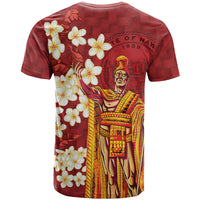 Hawaii King Kamehameha T Shirt Plumeria Lauhala Pattern LT01 - Polynesian Pride