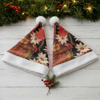 Hawaii Christmas Poinsettia Lei Christmas Santa Hat Tapa Pattern LT01 - Polynesian Pride