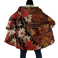 Hawaii Christmas Poinsettia Lei Cloak Tapa Pattern LT01 - Polynesian Pride