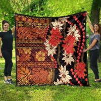 Hawaii Christmas Poinsettia Lei Quilt Tapa Pattern LT01 - Polynesian Pride
