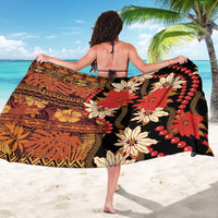 Hawaii Christmas Poinsettia Lei Sarong Tapa Pattern LT01 - Polynesian Pride