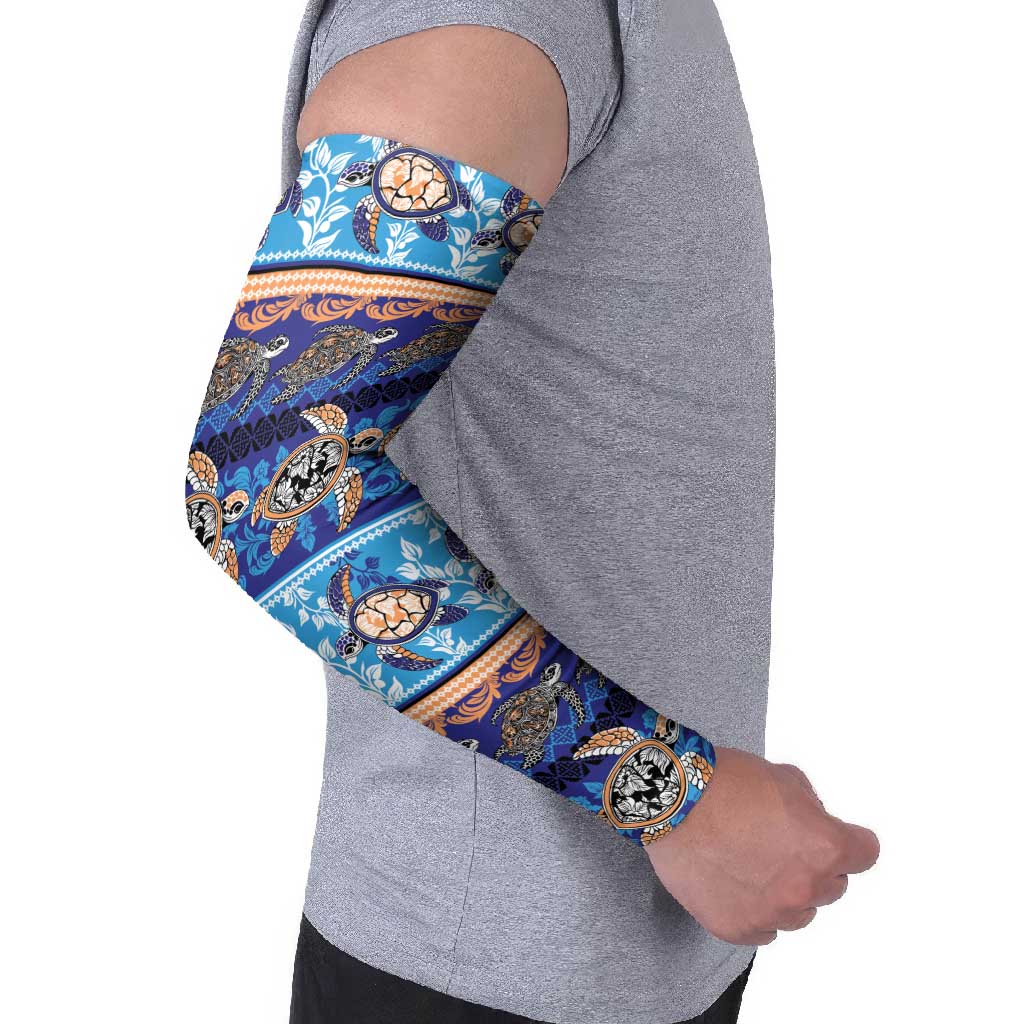 Hawaii Turtles Pattern Special Blue Arm Sleeves LT01 - Polynesian Pride