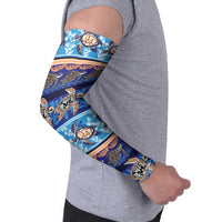 Hawaii Turtles Pattern Special Blue Arm Sleeves LT01 - Polynesian Pride