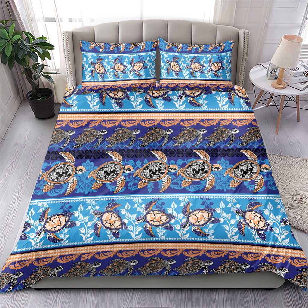 Hawaii Turtles Pattern Special Blue Bedding Set LT01 - Polynesian Pride